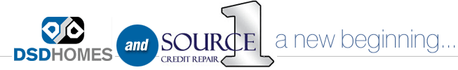 DSD Homes and Source One Credit Repair team up to offer FREE credit repair so you can become a new home owner quickly and easily!