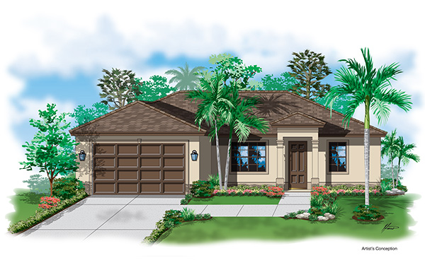 Coronado 4 bedroom 2 bath Rendering :: DSD Homes