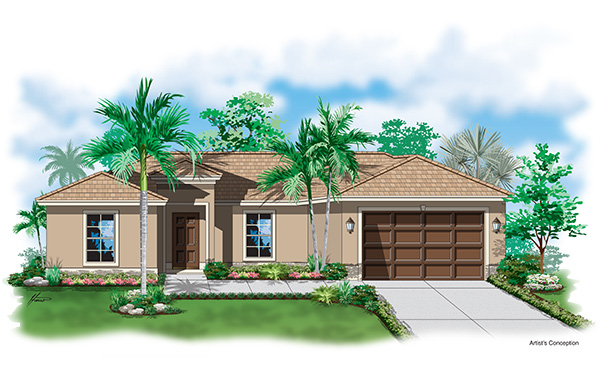 Jade 3 bedroom 2 bath Rendering :: DSD Homes