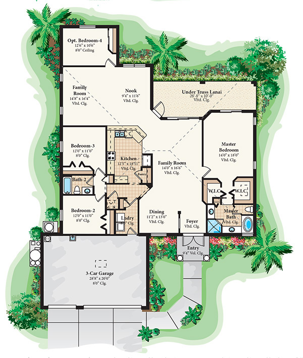 Soreno 4 bedroom 2 bath Rendering :: DSD Homes