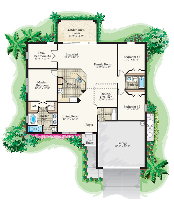 Soreno 4 bedroom 2 bath Rendering :: DSD Homes