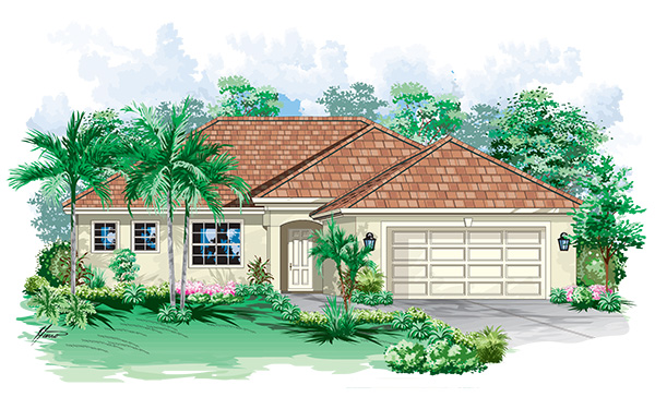 Soreno 4 bedroom 2 bath Rendering :: DSD Homes